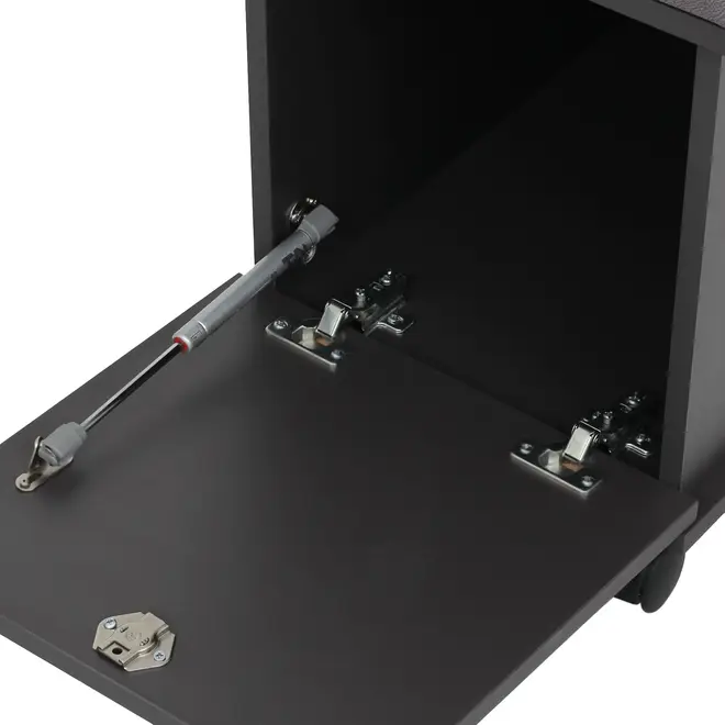 LOCKER COM RODÍZIOS E 1 PORTA BASCULANTE ALETA - KONKRET/CINZA - Foto 7