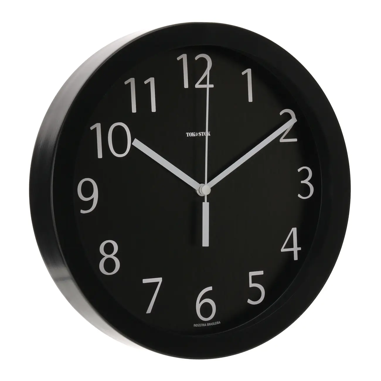 RELÓGIO DE PAREDE 24 CM TICKING - PRETO - Foto 2