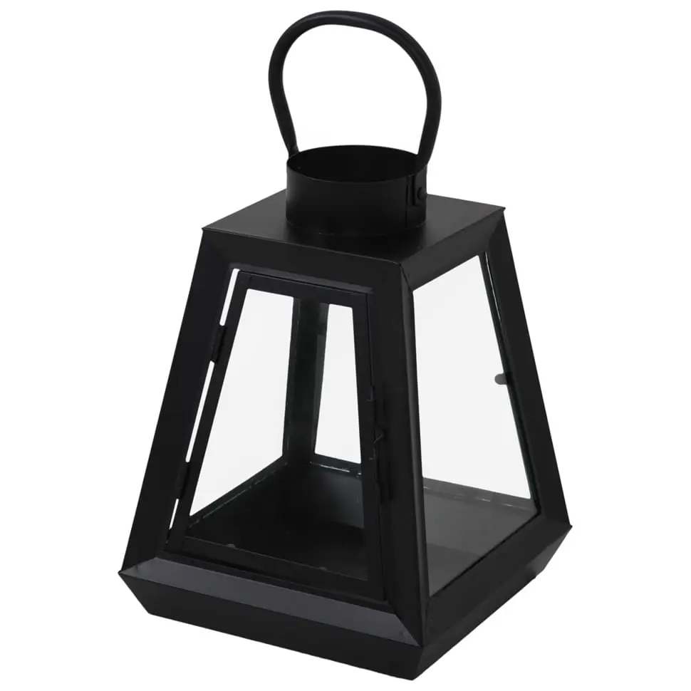 LANTERNA 29 CM TRAPEZE - PRETO/INCOLOR - Foto 2