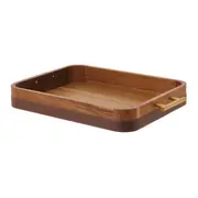 BANDEJA 42 CM X 27 CM ACÁCIA LORD - ACÁCIA/OURO VELHO - Foto 3