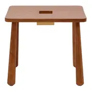 MESA INFANTIL 60 CM X 50 CM SAUÍ - NOZES/ARGILA CRUA - Foto 1