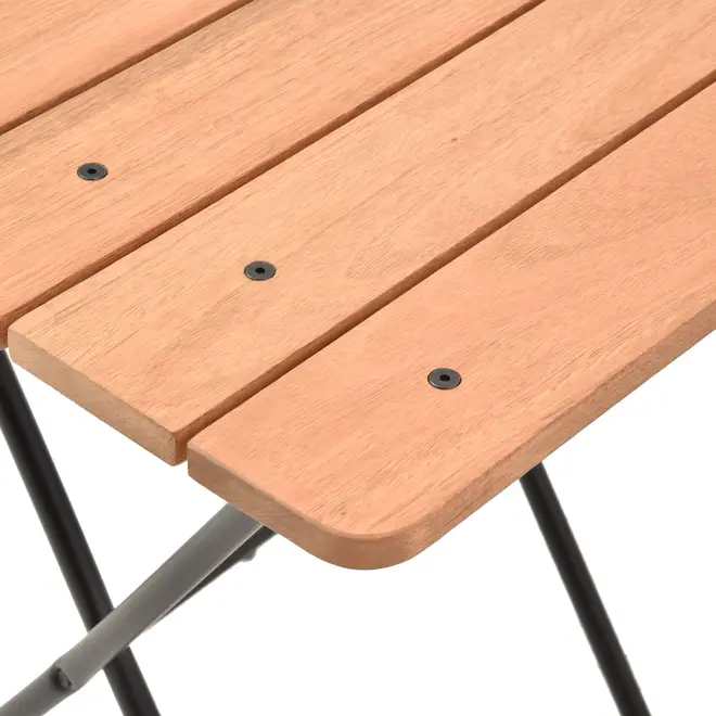 MESA PARA ÁREA EXTERNA DOBRÁVEL 60 CM X 60 CM VENETO - PRETO/EUCALIPTO - Foto 5