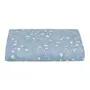 LENÇOL COM ELÁSTICO SOLTEIRO 88 CM X 1,88 M X 30 CM DELICADÊ CADÊ - BLEU CENDRÉ/OFF WHITE - Foto 1