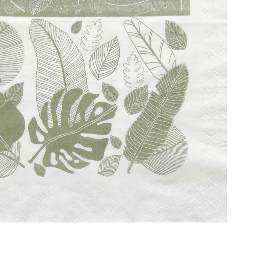 GUARDANAPO 39 CM X 39 CM PACOTE COM 20 PEÇAS SEIVA - SÁLVIA/BRANCO - Foto 5