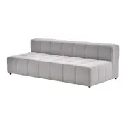 SOFÁ MODULAR 3 LUGARES SOFO - CINZA - Foto 1