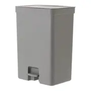 LIXEIRA DUPLA COM PEDAL 30 L TRIUM - KONKRET/CINZA - Foto 2