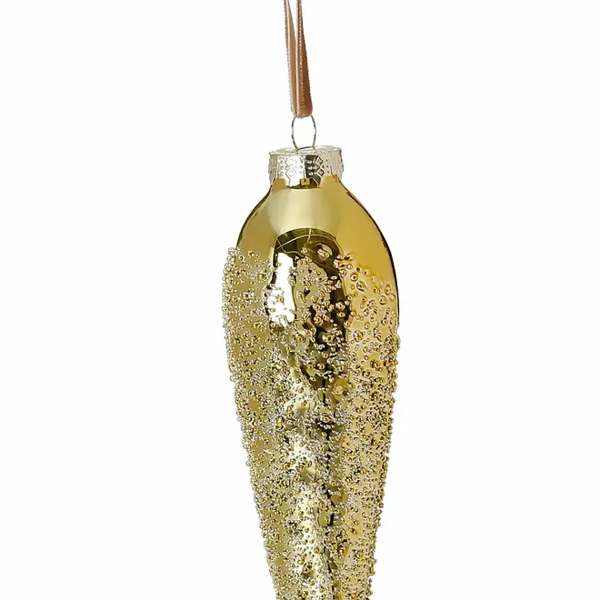 PINGENTE GOTA 18 CM CONJUNTO COM 2 PEÇAS FINE FESTIVITY - OURO - Foto 3