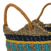 CESTO 35 CM X 29 CM X 29 CM APURÍMAC - FIBRA CLARA/MULTICOR - Foto 5