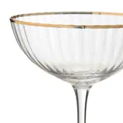 TAÇA COQUETEL 250 ML RUTILO DOURADO - INCOLOR/OURO - Foto 2