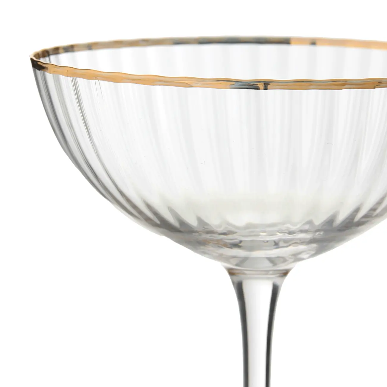 TAÇA COQUETEL 250 ML RUTILO DOURADO - INCOLOR/OURO - Foto 2