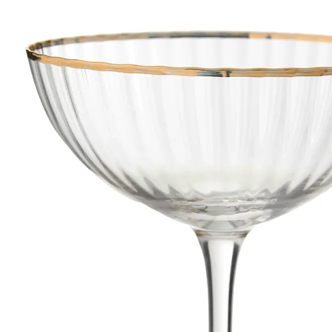 TAÇA COQUETEL 250 ML RUTILO DOURADO - INCOLOR/OURO - Foto 2