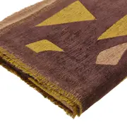 MANTA PARA SOFÁ 1 M X 1,45 M OFFCUTS - MARROM/AMARELO HANBAR - Foto 6
