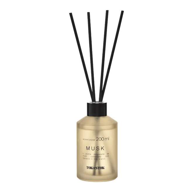 AROMATIZADOR MUSK 200 ML ESSENCIALS - CAMELO/PRETO - Foto 1