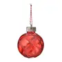 KIT COM 2 BOLAS DECORATIVAS HOHO HOME - VERMELHO - Foto 2
