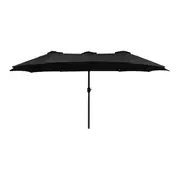 OMBRELONE RETANGULAR 4,60 M X 2,70 M TRI SHADOW - PRETO/PRETO - Foto 1