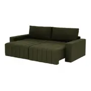 SOFÁ-CAMA RETRÁTIL E RECLINÁVEL 3 LUGARES SNOOZE - MUSGO - Foto 4