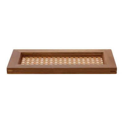 BANDEJA COM PALHINHA 29 CM X 14 CM ACÁCIA