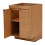 ARMÁRIO DE COZINHA INFERIOR 60 CM COM 2 PORTAS TOARI - MACCHIATO/COBRE - Foto 4