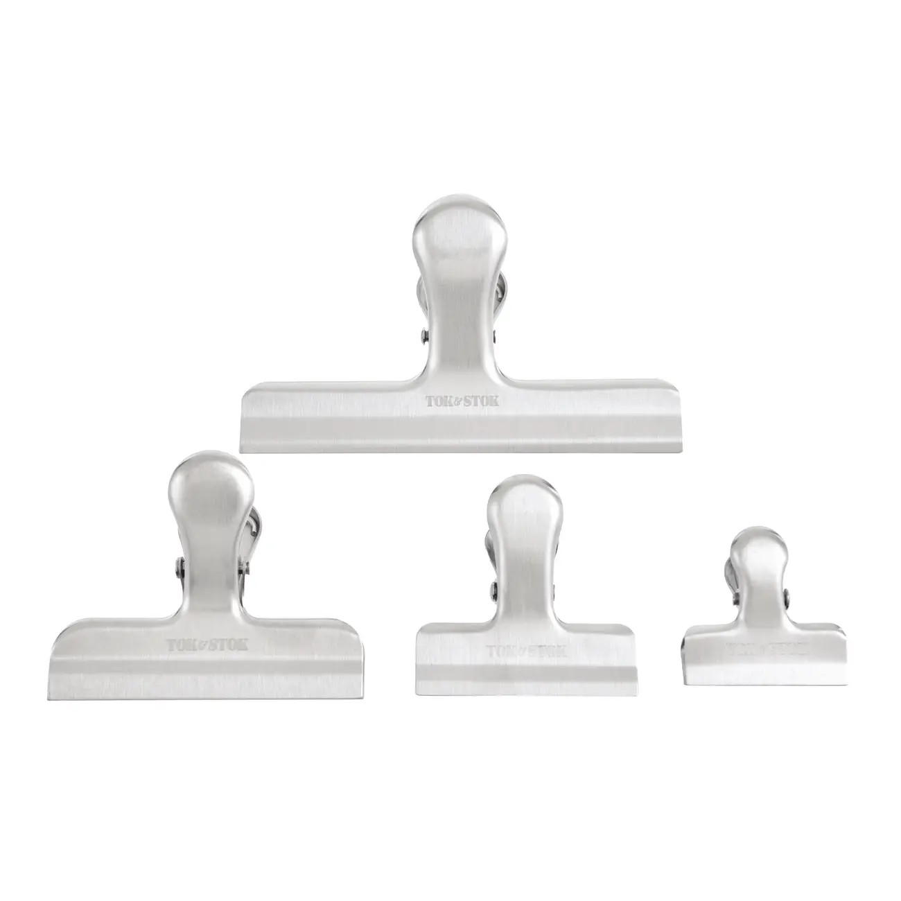 CONJUNTO COM 4 CLIPES MULTIUSO ARREST - INOX - Foto 1