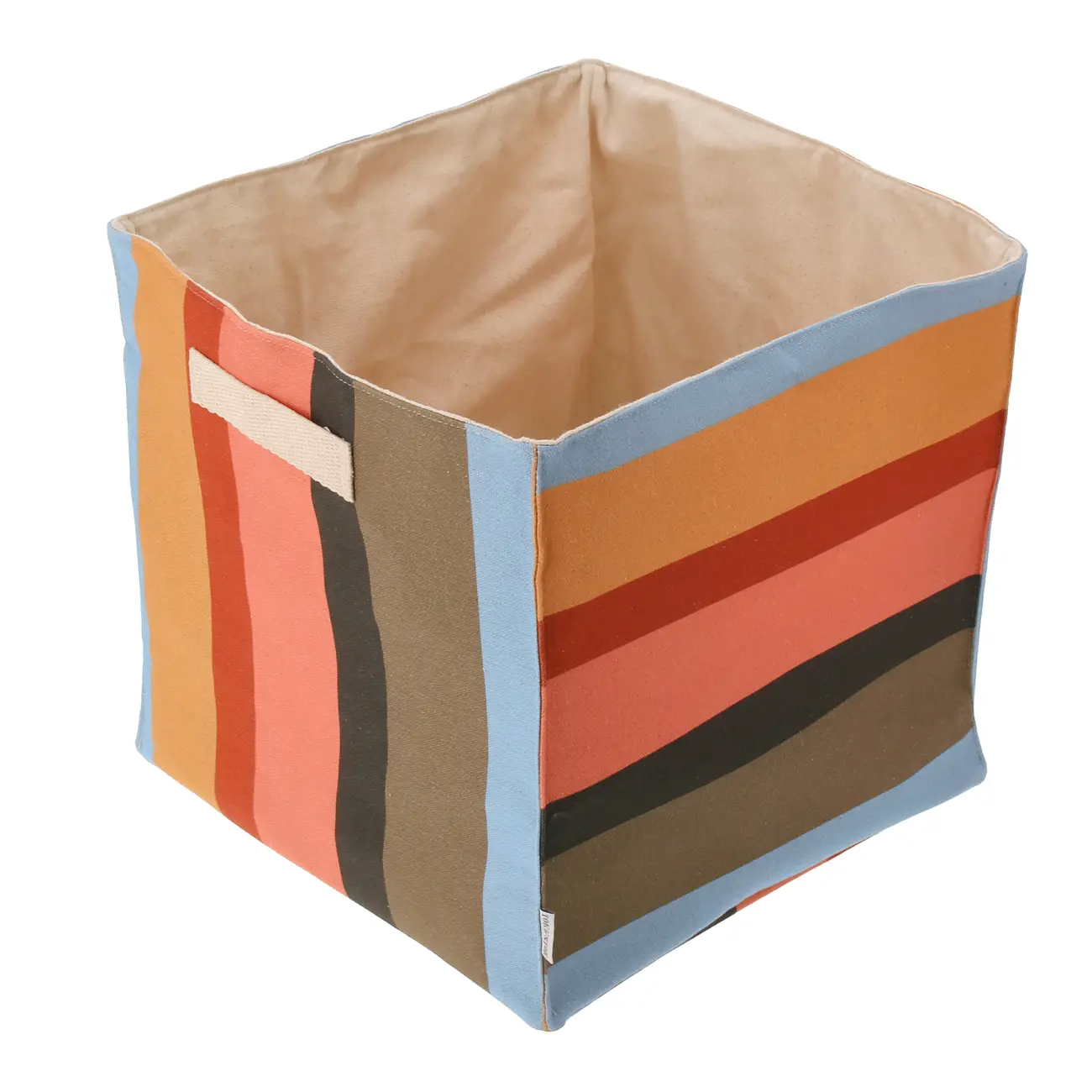 CESTO 35 CM X 35 CM X 35 CM VOA PASSARIM - NATURAL/MULTICOR - Foto 5
