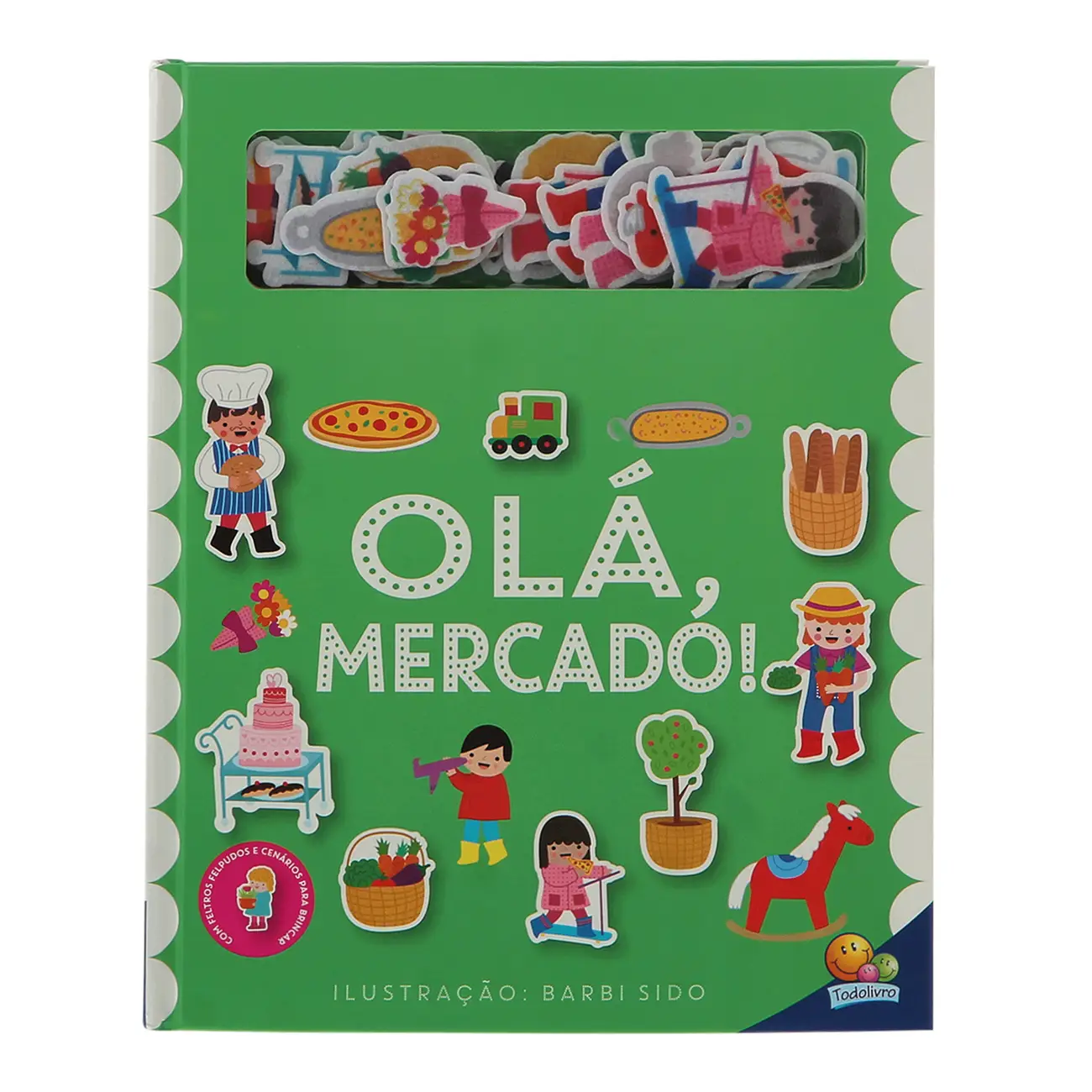 AMIGOS DE FELTO: OLÁ, MERCADO! LIVRO INFANTIL - MULTICOR - Foto 1