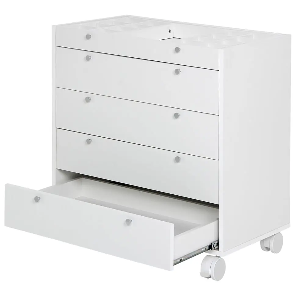 NAMI ESTRUTURA CÔMODA 5 GAVETAS 80X45 - BRANCO - Foto 4