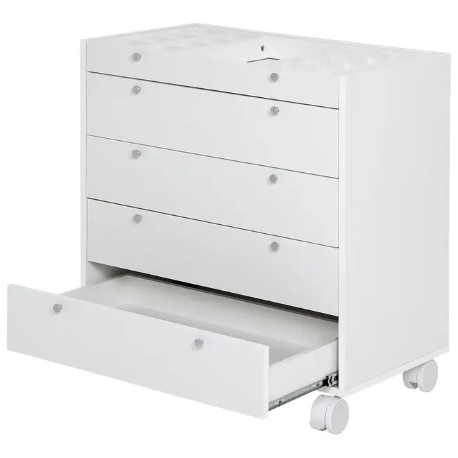 NAMI ESTRUTURA CÔMODA 5 GAVETAS 80X45 - BRANCO - Foto 4
