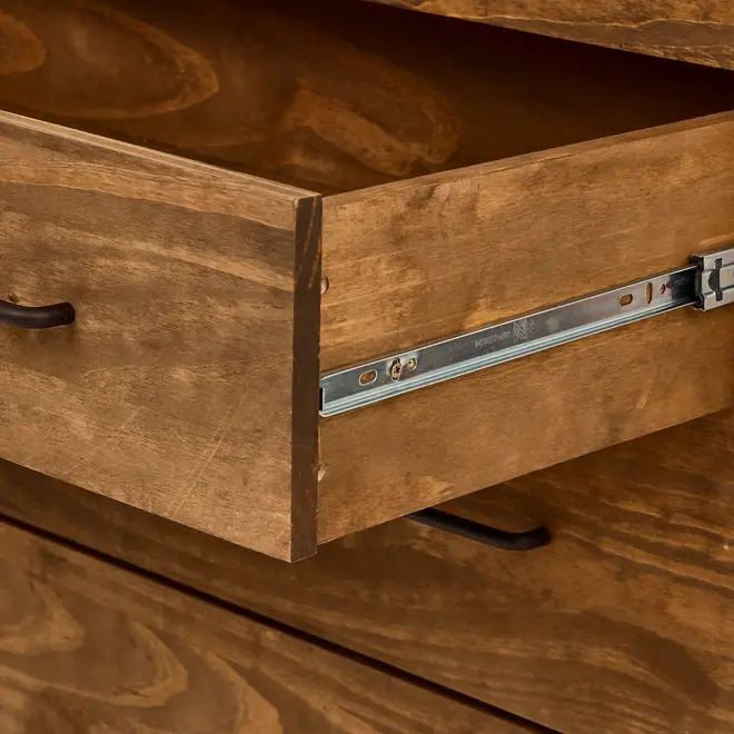 CÔMODA 4 GAVETAS 90 CM X 53 CM STEAM TRUNK - ENCERADO CASTANHO/CASTANHO - Foto 9