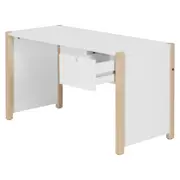 ESCRIVANINHA INFANTIL 1 GAVETA 86 CM X 40 CM PIN PLAY - NATURAL WASHED/BRANCO - Foto 3