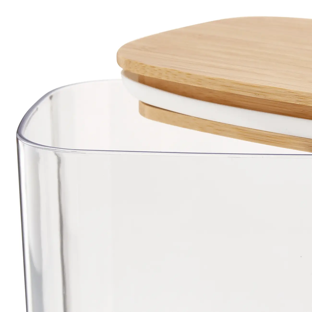 POTE HERMÉTICO 2,3 L BAMBUCCI - INCOLOR/BAMBU - Foto 7