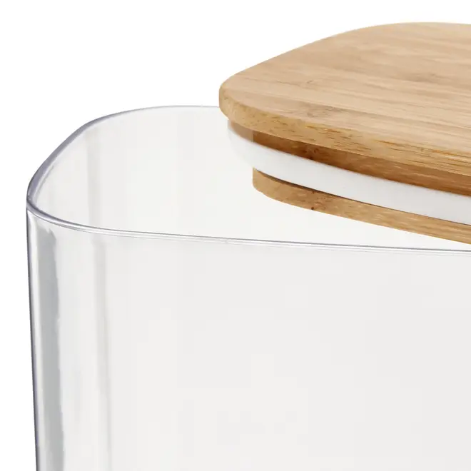 POTE HERMÉTICO 1,5 L BAMBUCCI - INCOLOR/BAMBU - Foto 7