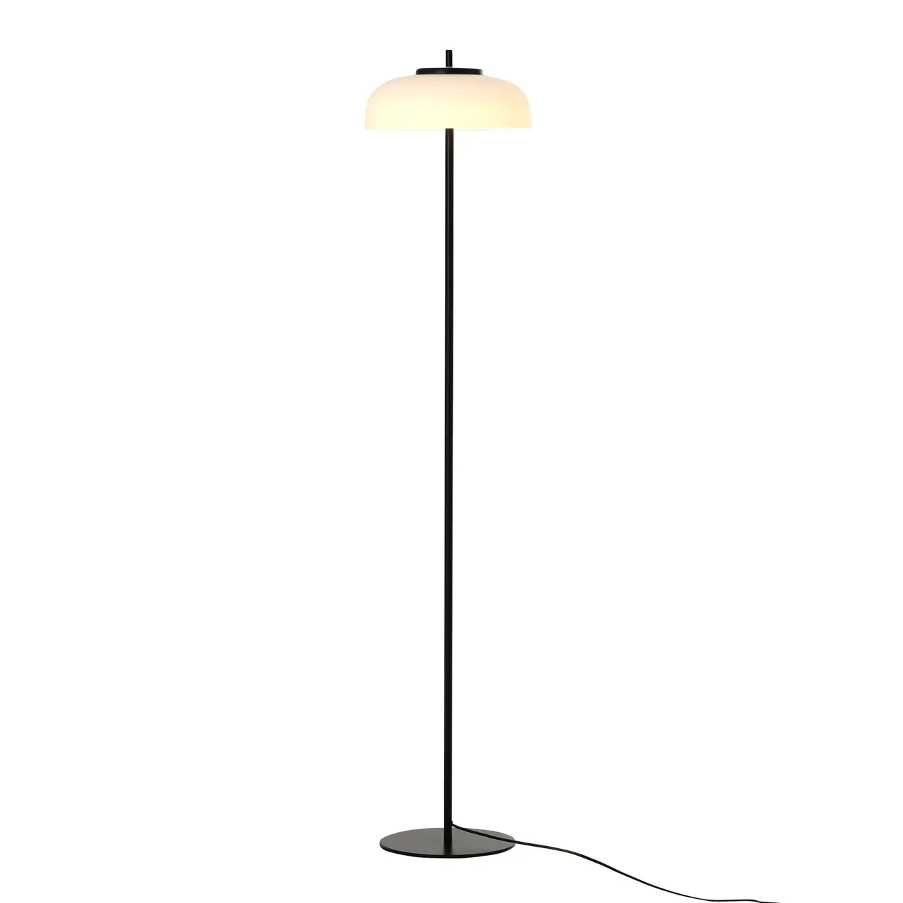 LUMINÁRIA DE CHÃO LED CURVED - PRETO/FROST - Foto 2