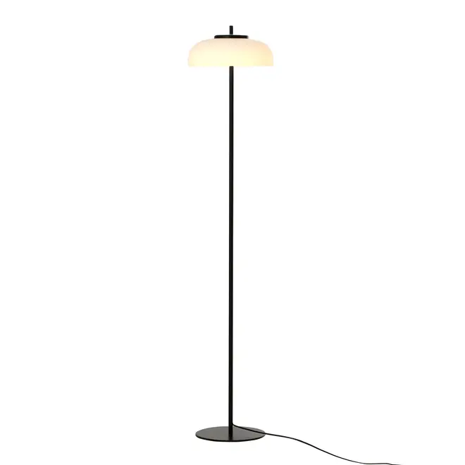 LUMINÁRIA DE CHÃO LED CURVED - PRETO/FROST - Foto 2