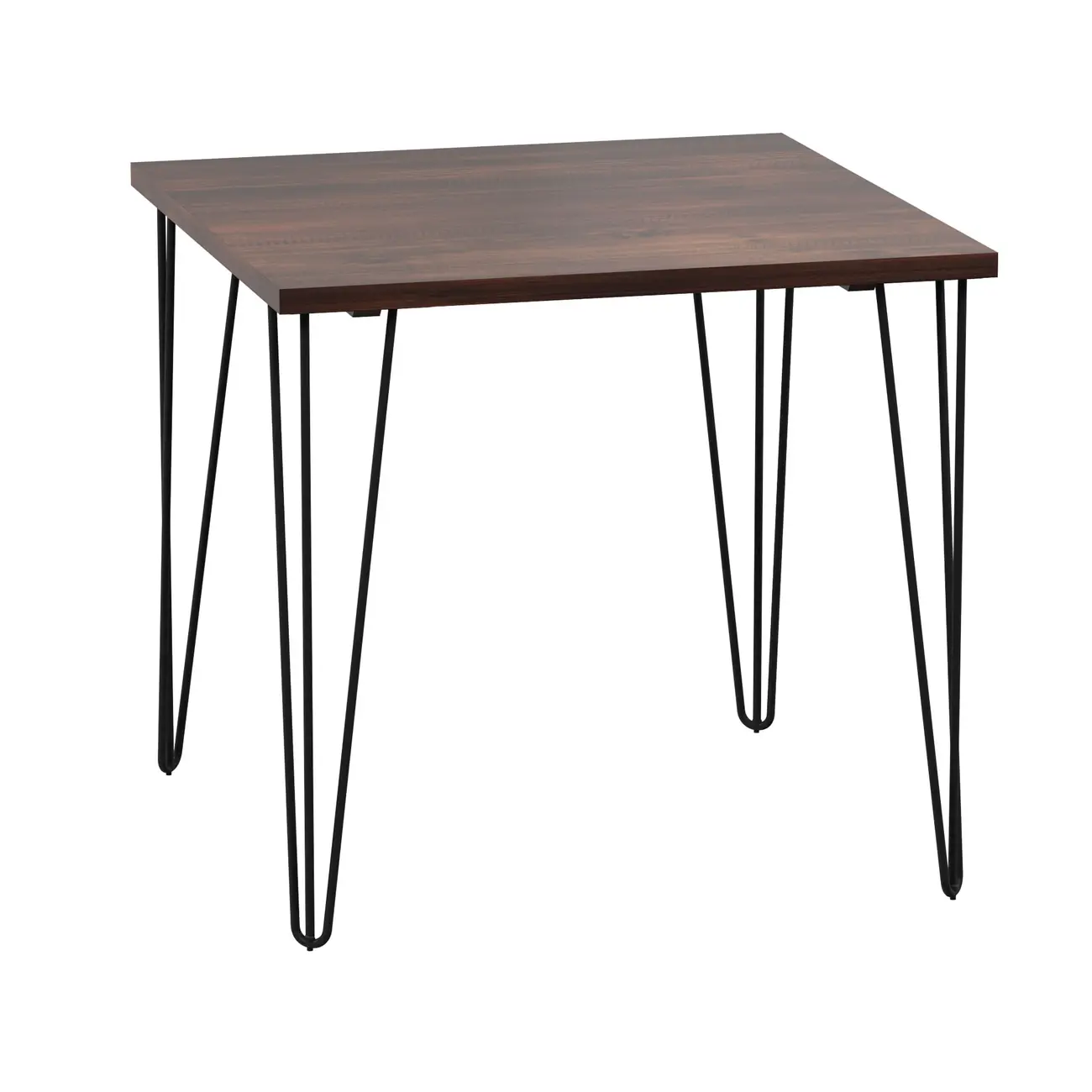 MESA DE JANTAR MESA 80 CM X 80 CM ZAHARA - PRETO/NOZES RÚSTICO - Foto 50