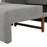 SOFÁ-CAMA 2 LUGARES ORIGAMI - CINZA/TAUARI - Foto 16