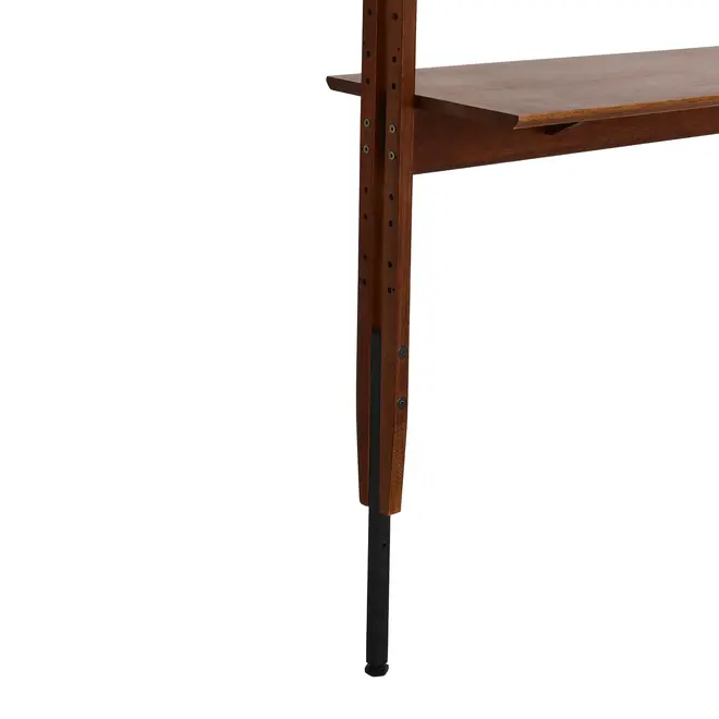 ESTANTE/DIVISÓRIA PARA TV DE ATÉ 60 POLEGADAS PAREDE/TETO 1,46 M X 2,41 M/2,80 M LIBRERIA - NOZES/PRETO - Foto 11