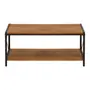MESA DE CENTRO 90 CM X 45 CM STEAM TRUNK - CASTANHO/ENCERADO CASTANHO - Foto 1