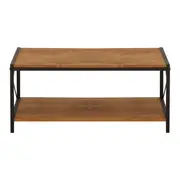 MESA DE CENTRO 90 CM X 45 CM STEAM TRUNK - CASTANHO/ENCERADO CASTANHO - Foto 1
