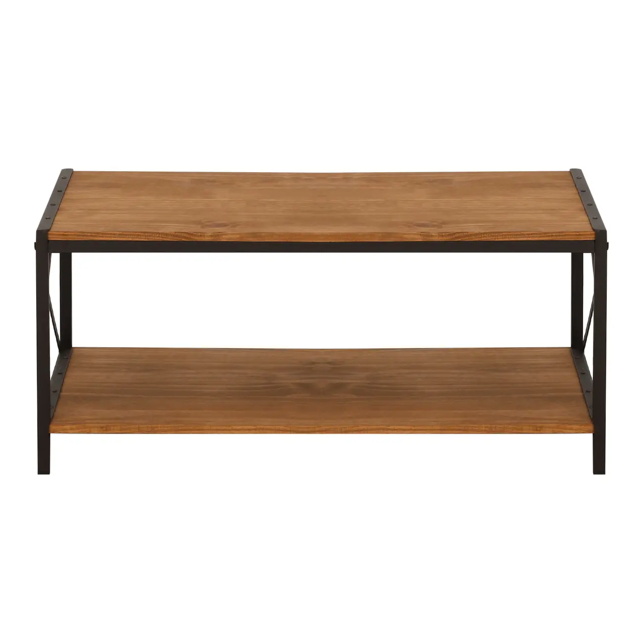 MESA DE CENTRO 90 CM X 45 CM STEAM TRUNK - CASTANHO/ENCERADO CASTANHO - Foto 1