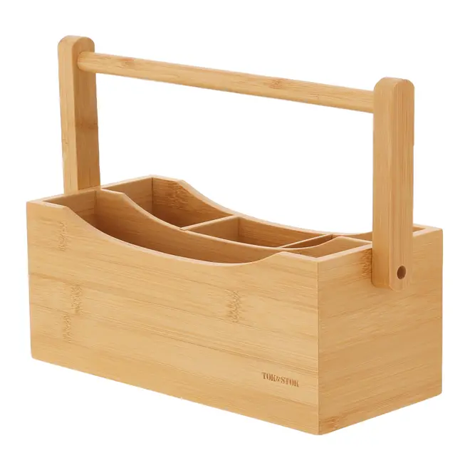 PORTA-TALHERES DE MESA COM ALÇA BAMBOO - BAMBU - Foto 2
