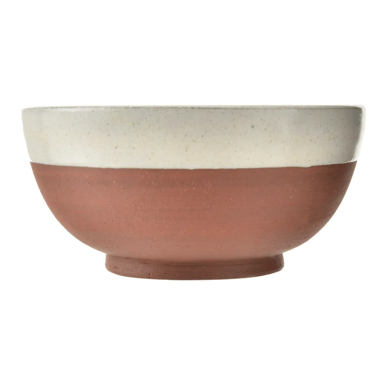 TIGELA 13 CM PALEO - BRANCO/ARGILA - Foto 1