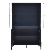 CRISTALEIRA 4 PORTAS 90 CM X 1,39 CM LINHAS - GALAXY BLUE/INCOLOR - Foto 3