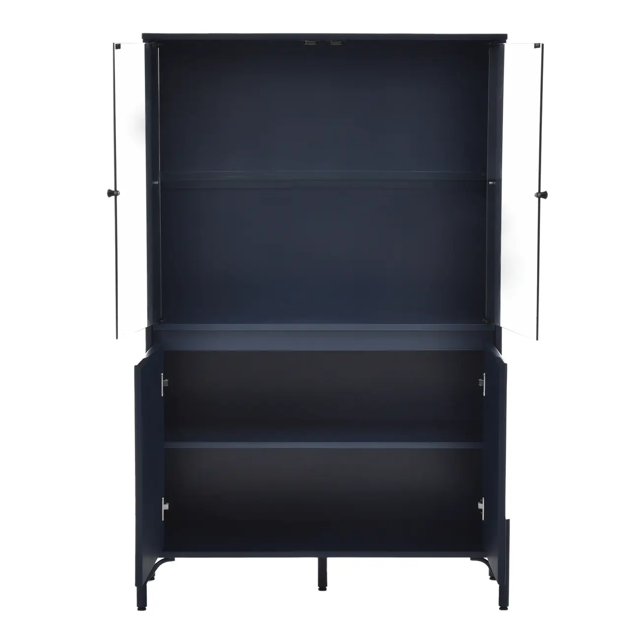 CRISTALEIRA 4 PORTAS 90 CM X 1,39 CM LINHAS - GALAXY BLUE/INCOLOR - Foto 3