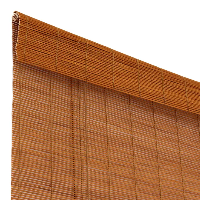 PERSIANA ROLL COM BANDÔ 1 M X 2.20 M BAMBU BAMBA - NOZES/BEGE - Foto 6
