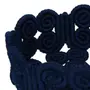 CESTO 27 CM X 22 CM X 11 CM ARABESCO - AZUL ESCURO - Foto 4