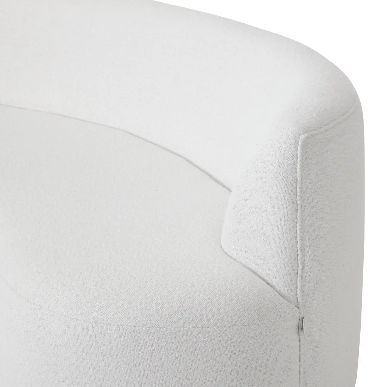 SOFÁ 2 LUGARES ÔNDULO - BOUCLÉ BRANCO - Foto 6
