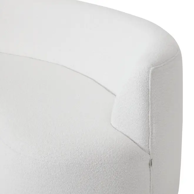 SOFÁ 2 LUGARES ÔNDULO - BOUCLÉ BRANCO - Foto 6