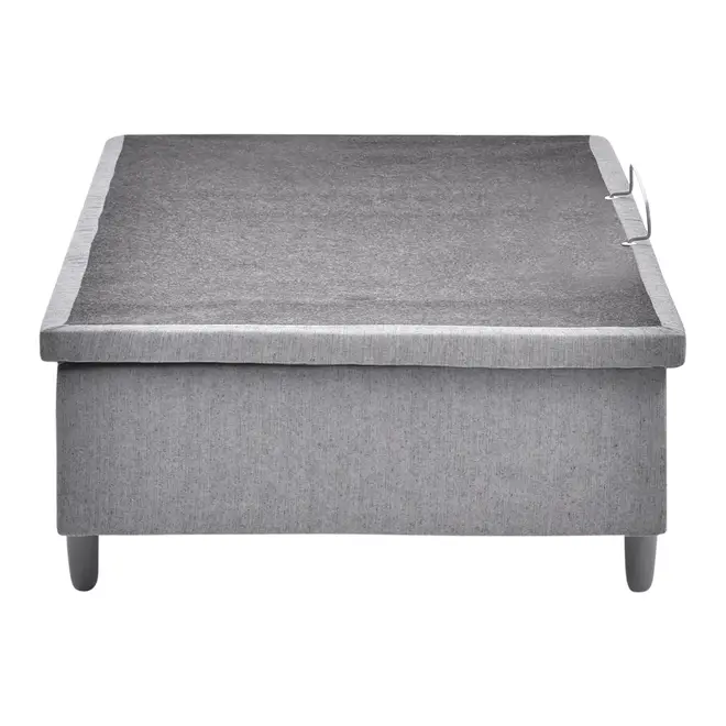 BASE PARA CAMA BOX DE SOLTEIRO 88 CM X 1,88 M COM BAÚ NEST - CINZA - Foto 3
