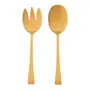 OURO - COLHER E GARFO PARA SALADA COM 2 PEÇAS BERNA
