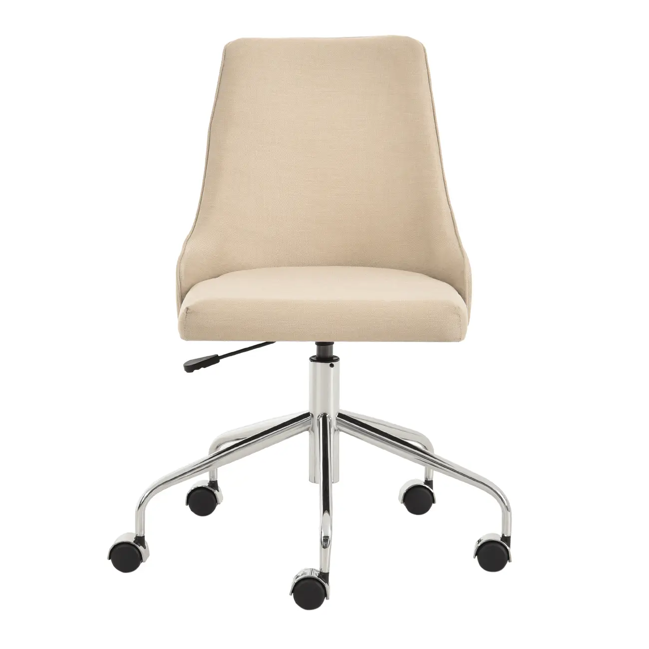 CADEIRA HOME OFFICE DANDY - BEGE/CROMADO - Foto 2